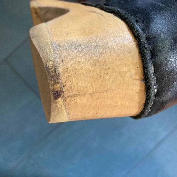 No. 6 Clog Buckle Boot Size 39 with shearling insert - Picture 8 of 11